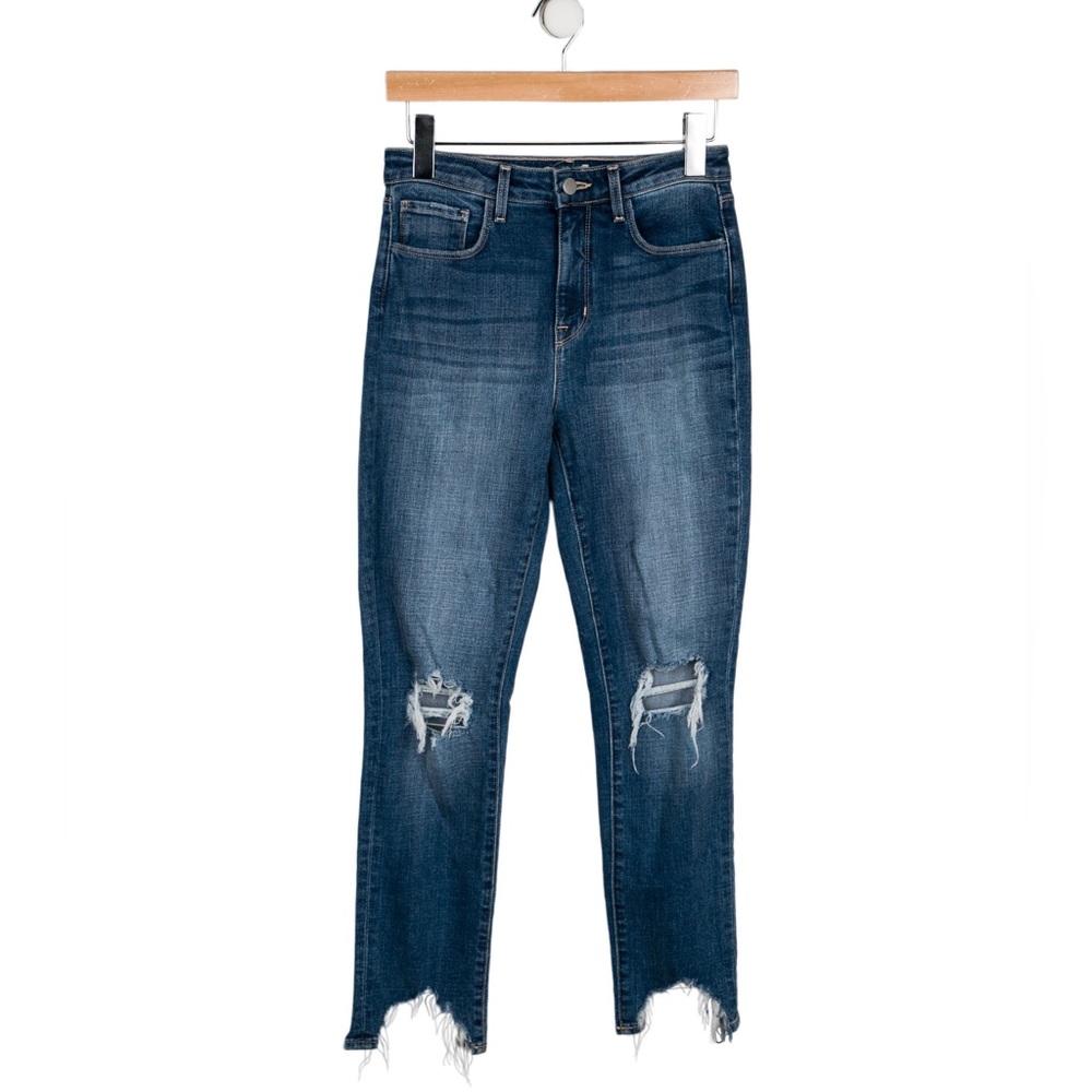 L’Agence dark wash straight leg jeans size 26